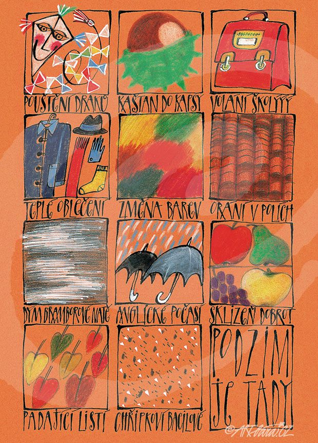 podzimní pohlednice