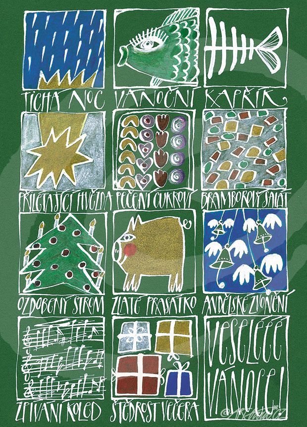vánoční pohlednice